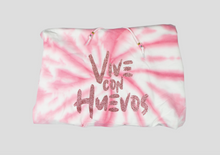 Load image into Gallery viewer, White and Pink Tie-Dye Hoodie
